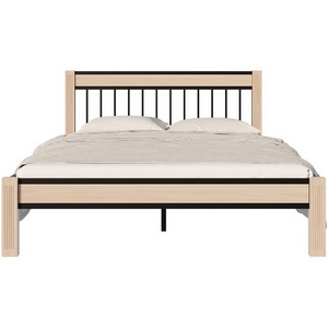 Изображение товара Кровать с металлическим основанием АГАТА 160, черный/натуральный Форвард Агата 102175