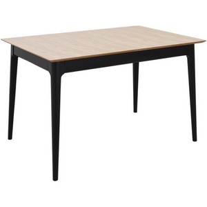 Изображение товара Стол разжвижной 140(180)*80*74 Дуб светлый/Черн. Аврора 102223