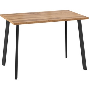 Изображение товара Стол Уно, нераздвижной 110х70, ДУБ ВОТАН/ЧЕРНЫЙ МАМАДОМА 102294