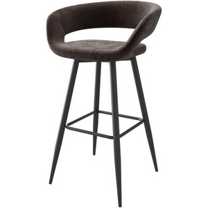 Изображение товара Стул полубарный Барни Р 700, Черный/Коричневый люкс Б29 МАМАДОМА 102322