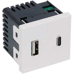 Изображение товара Розетка usb+type C 2-ух модульная Meiton A4287C2