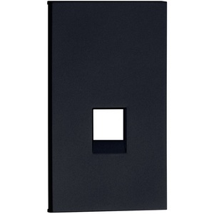 Изображение товара Интернет RG-45/RG11 накладка 2 модульная черный матовый Meiton AG07M2