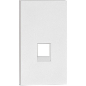 Изображение товара Интернет RG-45/RG11 накладка 2 модульная белый матовый Meiton AW07M2