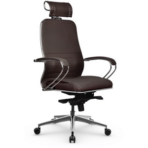Изображение товара Кресло офисное на колесиках с регулируемой высотой Метта Samurai KL-2.041 MPES (темно-коричневый цвет) z312299717