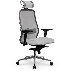 Изображение товара Стул для офиса компьютерный на колесиках Метта Samurai SL-3.041 MPES (белый цвет) z312420081