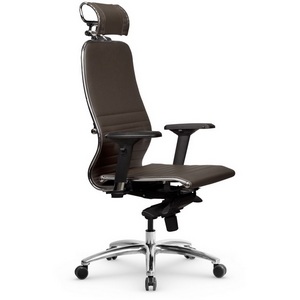 Изображение товара Кресло офисное на колесиках с подлокотниками Метта Samurai K-3.04 MPES (светло-коричневый цвет) z312421774