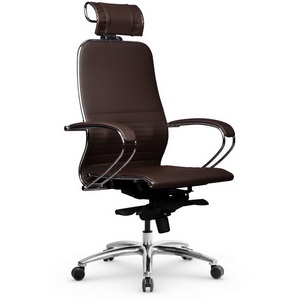 Изображение товара Кресло офисное на колесиках с подлокотниками Метта Samurai K-2.04 MPES (темно-коричневый цвет) z312422566