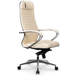 Изображение товара Офисное кресло - стул компьютерный без подлокотников с поясничной поддержкой Метта Samurai KL-1.041 MPES (молочный цвет) z312423334