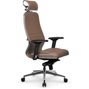 Изображение товара Кресло офисное на колесиках для руководителя Метта Samurai KL-3.041 MPES (светло-коричневый цвет) z312474190
