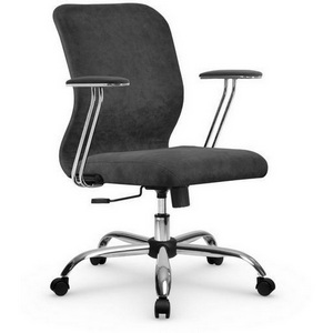 Изображение товара Кресло офисное с механизмом качания топган Метта SU-M-4Vivaldi/подл.078/осн.003 темно-серый