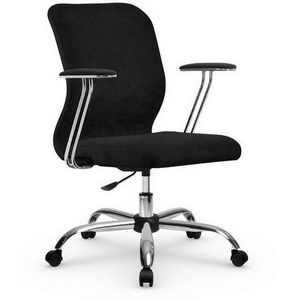 Изображение товара Кресло компьютерное с тканевой обивкой черное Метта SU-M-4Vivaldi/подл.078/осн.006 черный