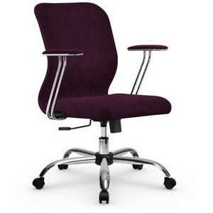 Изображение товара Кресло офисное с механизмом качания топган Метта SU-M-4Vivaldi/подл.078/осн.003 Сливовый