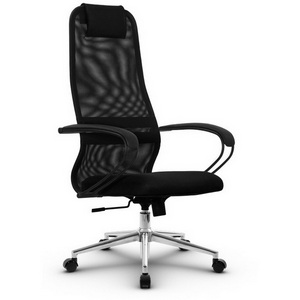 Изображение товара Кресло с механизмом топ-ган для дома Метта SU-B-8/подл.130/осн.009 черный