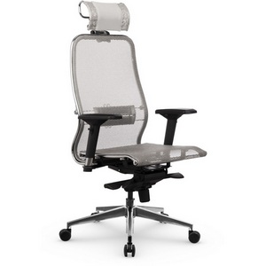 Изображение товара Кресло офисное на колесиках с подлокотниками Метта Samurai S-3.041 MPES (белый цвет) z509050524