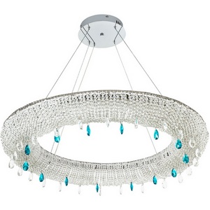Изображение товара Подвесная люстра светодиодная хрустальная с регулировкой цветовой температуры Modelux MODELUX ML.2306.800 CR