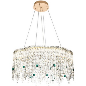 Изображение товара Подвесная люстра светодиодная хрустальная с регулировкой цветовой температуры Modelux MODELUX ML.2317.700 GD