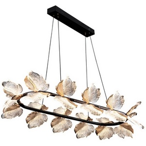 Изображение товара Подвесная люстра светодиодная с пультом с регулировкой цветовой температуры Modelux MODELUX ML.2412.1050 BK