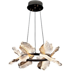 Изображение товара Подвесная люстра светодиодная с пультом с регулировкой цветовой температуры Modelux MODELUX ML.2412.500 BK