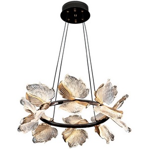 Изображение товара Подвесная люстра светодиодная с пультом с регулировкой цветовой температуры Modelux MODELUX ML.2412.600 BK