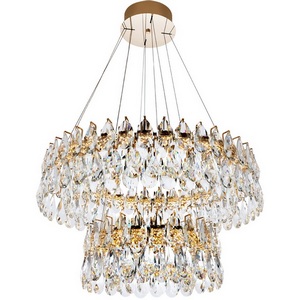 Изображение товара Подвесная люстра светодиодная хрустальная с регулировкой цветовой температуры Modelux MODELUX ML.6900.800P GD