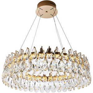 Изображение товара Подвесная люстра светодиодная хрустальная с регулировкой цветовой температуры Modelux MODELUX ML.6901.800P GD
