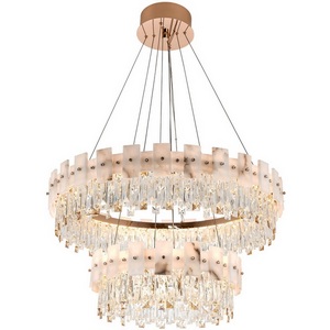 Изображение товара Подвесная люстра светодиодная с регулировкой цветовой температуры Modelux MODELUX ML.6980.800.500P GD