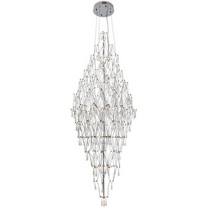 Изображение товара Подвесная люстра светодиодная хрустальная с пультом с регулировкой цветовой температуры Modelux ML.7826.800P CR