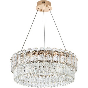 Изображение товара Подвесная люстра светодиодная хрустальная с регулировкой цветовой температуры Modelux MODELUX MS.399.590 GD