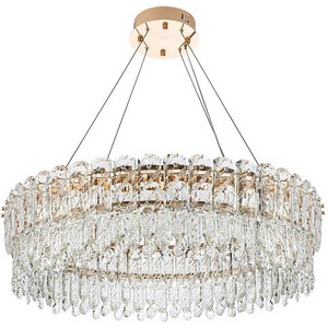 Изображение товара Подвесная люстра светодиодная хрустальная с регулировкой цветовой температуры Modelux MODELUX MS.399.790 GD