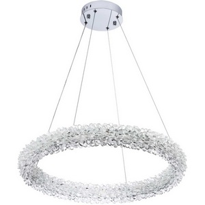 Изображение товара Подвесной светильник светодиодный хрустальный с пультом с регулировкой цветовой температуры и яркости Modelux MODESTYLE MS.5002.600 CR