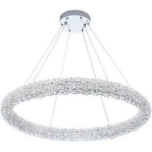 Изображение товара Подвесной светильник светодиодный хрустальный с пультом с регулировкой цветовой температуры и яркости Modelux MODESTYLE MS.5002.800 CR