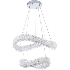 Изображение товара Подвесной светильник светодиодный хрустальный с пультом с регулировкой цветовой температуры и яркости Modelux MODESTYLE MS.5003.600.400 CR