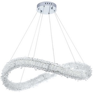 Изображение товара Подвесной светильник светодиодный хрустальный с пультом с регулировкой цветовой температуры и яркости Modelux MODESTYLE MS.5003.800 CR