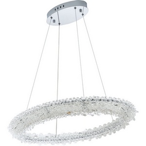 Изображение товара Подвесной светильник светодиодный хрустальный с пультом с регулировкой цветовой температуры и яркости Modelux MODESTYLE MS.5004.800 CR