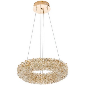 Изображение товара Подвесной светильник светодиодный хрустальный с регулировкой цветовой температуры Modelux MODESTYLE MS.6000.400 GD