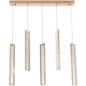 Изображение товара Подвесной светильник светодиодный хрустальный Modelux MODESTYLE MS.88909.5 GD