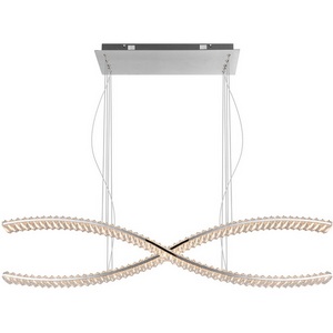 Изображение товара Подвесной светильник светодиодный хрустальный с пультом с регулировкой цветовой температуры Modelux MODESTYLE MS.9033.1200 CR