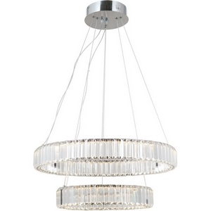 Изображение товара Подвесная люстра хрустальная светодиодная с пультом Moderli Asti V10735-PL кольцо