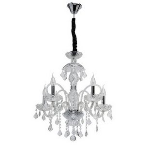 Изображение товара Подвесная люстра хрустальная MW-Light Селена 482016705 в виде свечи с подвесками