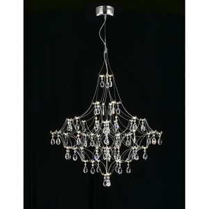Изображение товара Подвесная люстра светодиодная с пультом и хрустальными подвесками Asfour MyFar Allegria MR2641-66P-50AD