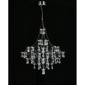 Изображение товара Подвесная люстра светодиодная с пультом и хрустальными подвесками K9 MyFar Allegria MR2641-66P-50СD