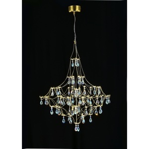 Изображение товара Подвесная люстра светодиодная с пультом и хрустальными подвесками K9 MyFar Allegria MR2642-66P-50СD