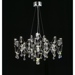 Изображение товара Подвесная люстра светодиодная с пультом и хрустальными подвесками Asfour MyFar Ileria MR2650-57P-50AD