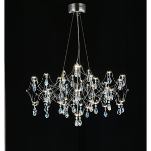 Изображение товара Подвесная люстра светодиодная с пультом и хрустальными подвесками K9 MyFar Ileria MR2651-57P-50СD