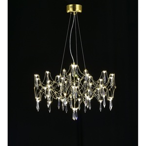 Изображение товара Подвесная люстра светодиодная с пультом и хрустальными подвесками Asfour MyFar Ileria MR2652-57P-76AP