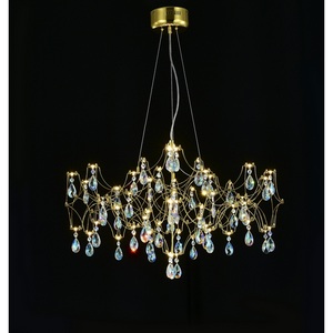 Изображение товара Подвесная люстра светодиодная с пультом и хрустальными подвесками K9 MyFar Ileria MR2653-57P-50СD