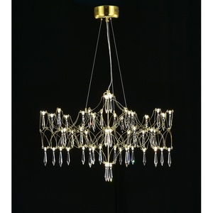 Изображение товара Подвесная люстра светодиодная с пультом и хрустальными подвесками Asfour MyFar Ileria MR2653-57P-76AP