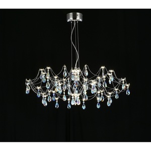 Изображение товара Подвесная люстра светодиодная с пультом и хрустальными подвесками K9 MyFar Ersilia MR2661-60P-50СD