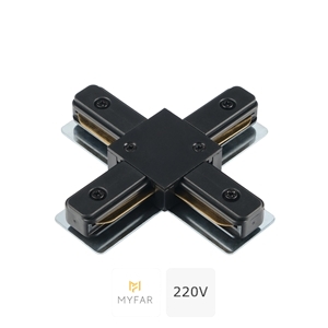 Изображение товара Х-образный коннектор для накладного шинопровода MyFar Accessories for Single MT0101-CX-B