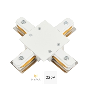 Изображение товара Х-образный коннектор для встраиваемого шинопровода MyFar Accessories for Single MT0102-CX-W